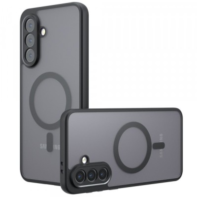 Husa MagSafe pentru Samsung Galaxy A26 A266, Techsuit, PureFrost, Neagra foto