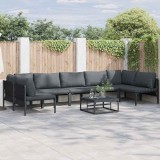 vidaXL Set de canapele pentru grădină 7 pcs Antracit Oțel