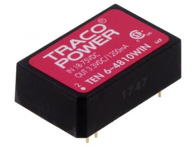 Convertor DC/DC 6W 18-75V la 3,3V 1200mA foto