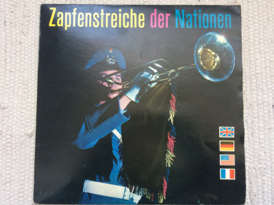 Zapfenstreiche der Nationen disc vinyl imnuri si melodii anglia franta USA VG+ foto