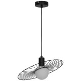 Cumpara ieftin Pendul Spot GoodHome Odzala Negru, 1xG9, Metal/Sticla, 5W, Design Modern, Birou/Dormitor/Living, H=110cm