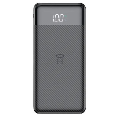 Baterie Reincarcabila, Powerbank 10.000 mAh, Display LED, Li-Po, 2 X USB, 1 X USB-C, 37Wh, 135.5 &amp;times; 67 &amp;times; 15 mm, Negru foto