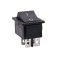 Buton cu 2 poziții KCD4 negru &ndash; 4 pini, comutator ON/OFF pentru aparate electrice