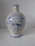 Carafa ceramica vintage recipient Liqueur Grand St Bernard Anno Domini 1889, 19cm inaltime