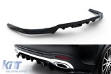 Spoiler Maxton Design versiunea 2 potrivit pentru bara de protectie din spate A Design-Line pe Mercedes GLS A Design-Line X167 2019-2023, dupa 2023, l