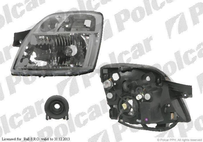Far Kia Picanto (Sa), 01.2004-02.2008, partea Dreapta, H4; electric; cu motor, DEPO