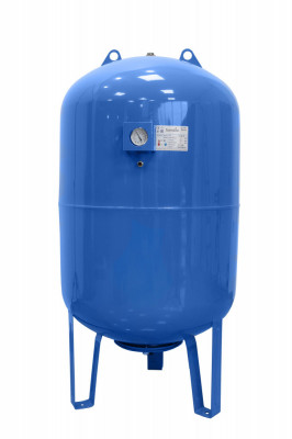 Vas expansiune pentru hidrofor Fornello 300 litri, vertical, cu picioare si manometru, culoare albastru, presiune maxima 10 bar, membrana EPDM foto