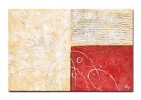 Cumpara ieftin Tablou abstract pictat manual living, birou, Impovizatie in abstract, 90x60cm ulei pe panza in cutit efect 3D, gata de agatat pe perete