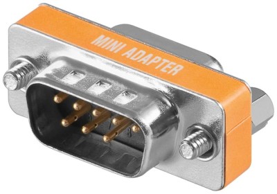 Adaptor Null Modem D-SUB RS232 tata 9 pini - D-SUB RS232 mama 9 pini Goobay 50687 foto