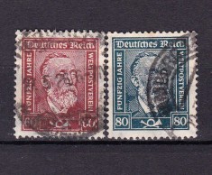 ✅ (S44) Germania Reich 1924 &quot; Heinrich von Stephan&quot; serie Michel 362/363 , stampilata