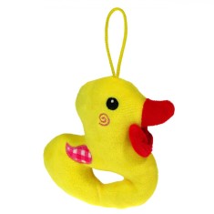 Jucărie Zornăitoare Plus, Rață, Culoare Galben, Dimensiuni 14x14 cm