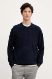 BOSS pulover culoarea bleumarin, 50549989
