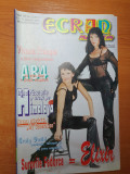 ecran magazin 15-21 ianuarie 2001-irina pacurariu,trupa AB4,surorile fedorca