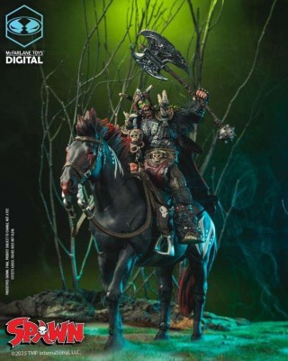 Spawn Action Figure 2-Pack Bloodaxe with Horse (Spawn: The Dark Ages) 18 cm foto
