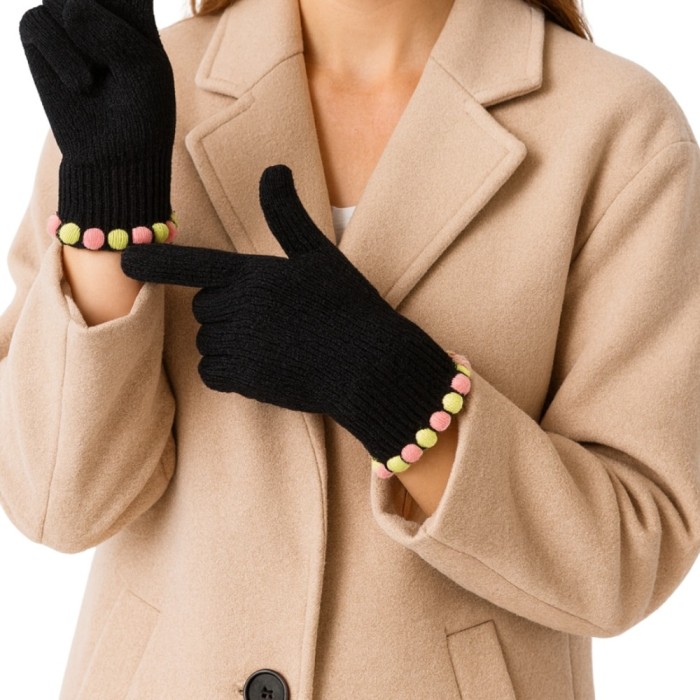 Manusi dama touchscreen colorate