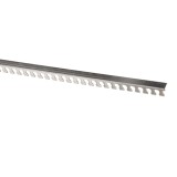 Profil aluminiu terminatie curbabila gresie, argintiu, 10 x 2500 mm