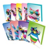 Caiet mecanic Mitama, 4 inele, 27 x 32 cm, design animale