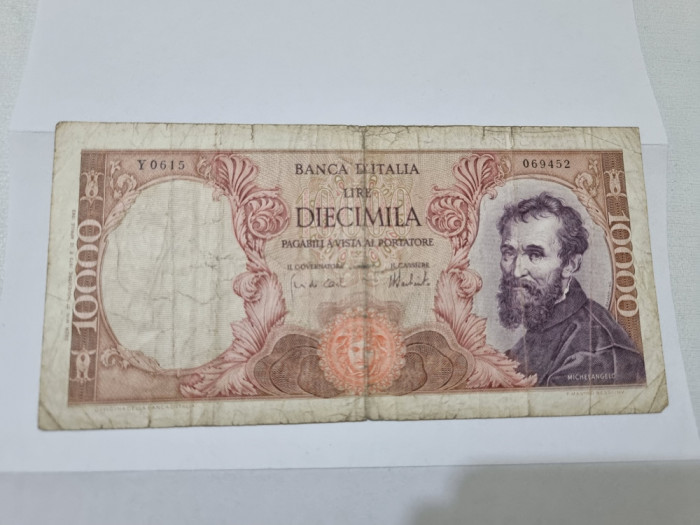 bancnota italia 10000 L 1973