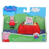 Set de joaca Peppa Pig Little Red Car Hasbro cu figurina Peppa