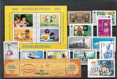 C5104 - lot timbre nestampilate Romania MNH serii complete,perfecta stare foto