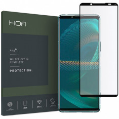 Folie Protectie Ecran HOFI pentru Sony Xperia 5 III, Sticla securizata, Full Face, Full Glue, PRO+, Neagra