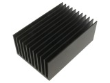Radiator extrudat cu aripioare negru 150x100x60mm