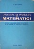 Culegere Probleme Matematica O. Sacter, Editura Tehnica 1965, Romana, Stare Buna, Coperta Necartonata