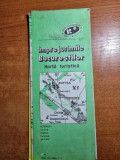 Harta turistica - imprejurimile bucurestilor - 1973