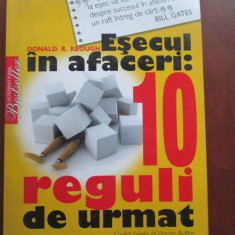 Esecul in afaceri: 10 reguli de urmat