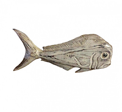 Decoratiune de perete specific mediteranean White Vintage Fish foto