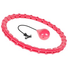 Cerc fitness Smart Hula Hoop, 50 cm, 28 segmente, Roz