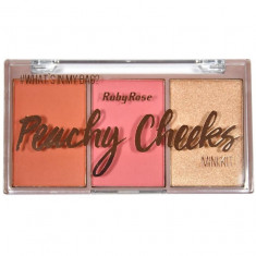 Fard de obraz Ruby Rose HB6111 Peachy Cheeks, 3 nuante foto