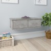 VidaXL Dulap de perete cu sertare, gri beton, 60x26x18,5 cm 800589