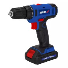 Dedra ded7878b 14,4v, 2x1,5ah li-ion, mandrina 0,8-10mm, 2 viteze, 26nm, 21+1 setari de cuplu, led