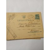 Carte Poștală Isnail Timișoara Cenzurat 1941