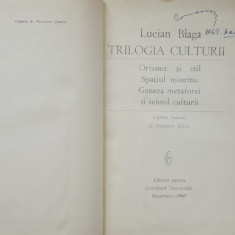 LUCIAN BLAGA - TRILOGIA CULTURII