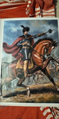 Print de mari dimensiuni cu semnatura faimosului ilustrator Valentin Tanase foto