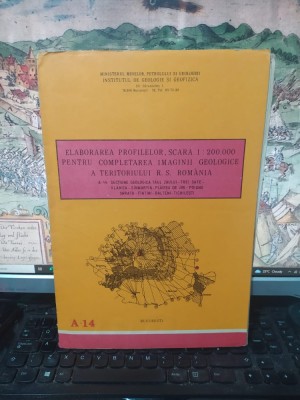 Hartă A-14, Secțiune geologică Tăul Zăului-Trei Sate-Vlăhița-S&amp;icirc;nmartin-Plăieșu de Jos-Poiana Sărată-F&amp;icirc;nt&amp;icirc;ni-Bălteni-..., scara 1:200.000, 1985, 103 foto