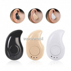 Mini Casca Bluetooth Anatomica tip Picatura pentru Telefonul Mobil foto