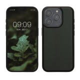 Husa Kwmobile pentru Apple iPhone 15 Pro, Verde inchis, Lemn, KWM000020EE002C, Silicon, Carcasa