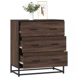 VidaXL Dulap, stejar maro, 68x35x76 cm, lemn prelucrat și metal 848973