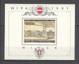 Austria.1981 Expozitia filatelica WIPA:Vederi-Bl. MA.936, Nestampilat