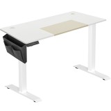 SONGMICS Birou cu reglaj electric pe inaltime, memorie cu 4 inaltimi, 60x140x(72-120)cm, alb Household NewTrend