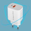 Incarcator rapid de retea USB tip A si USB type C 30W PD 3.0 + QC 3.0 Kruger&amp;Matz KM0855, KRUGER And MATZ