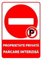 indicator de securitate proprietate privata parcare interzisa foto