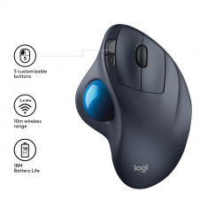 Mouse Logitech M570, Trackball Wireless, USB, Windows, Mac , UK Model foto