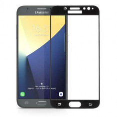 Folie Sticla Securizata Samsung Galaxy J7 J730 2017 Acoperire Completa Neagra foto