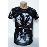 Tricou barbați imprimeu mască - XXL