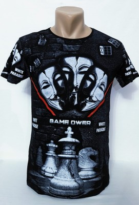 Tricou barbați imprimeu mască - XXL foto