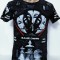 Tricou barbați imprimeu mască - XXL